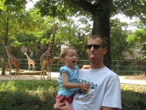 vor den giraffen