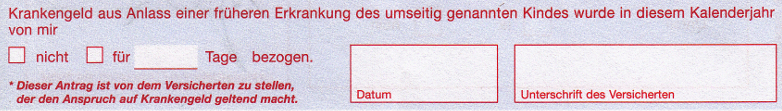 Kinderkrankengeld beantragen, Kinderkrankenschein richtig ausfüllen